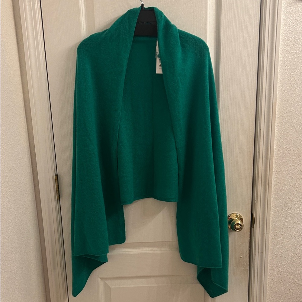 Lilly Pulitzer Teal Open Front Poncho